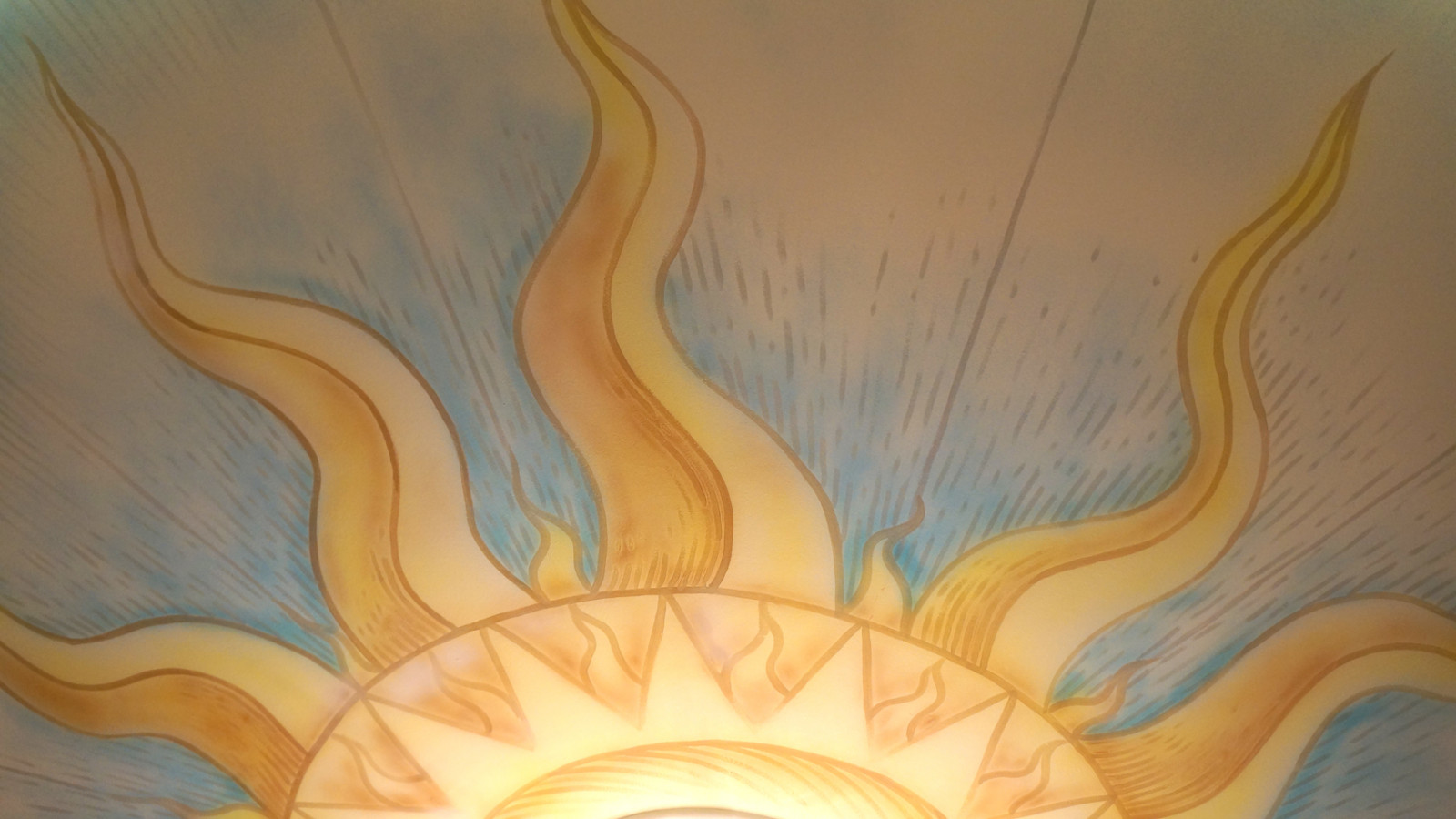 Роспись потолка в детской для мальчика