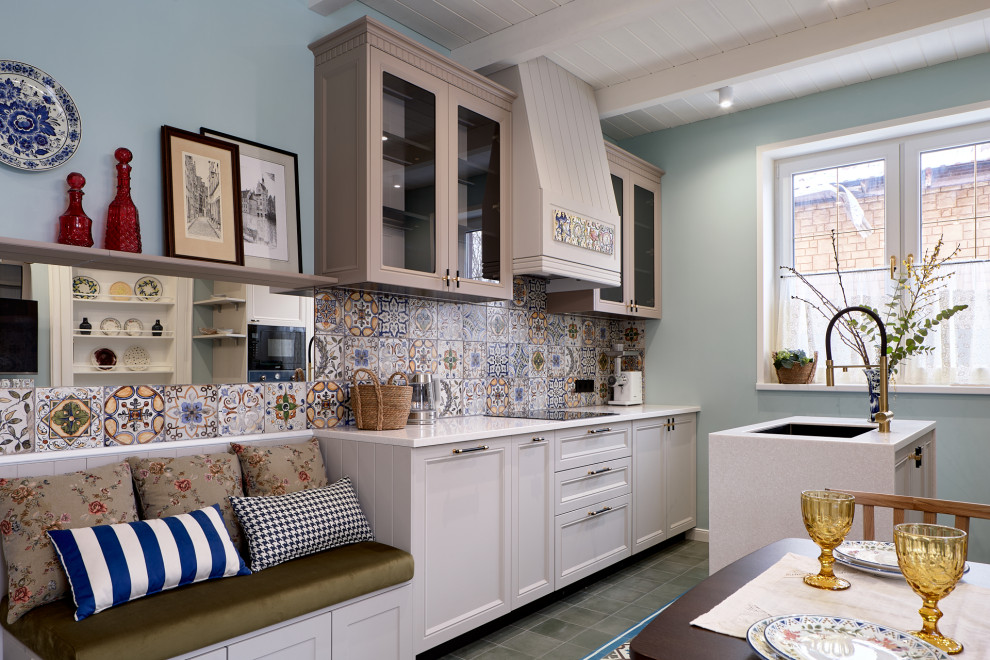 Кухня с котельной в шкафу