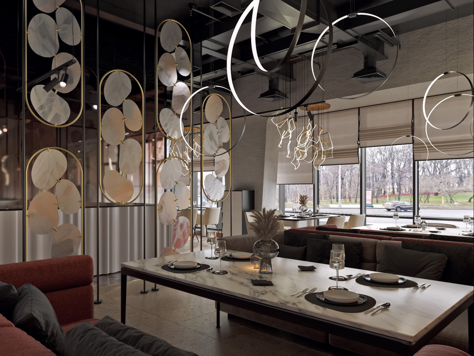 Дизайн-проект ресторана в современном стиле