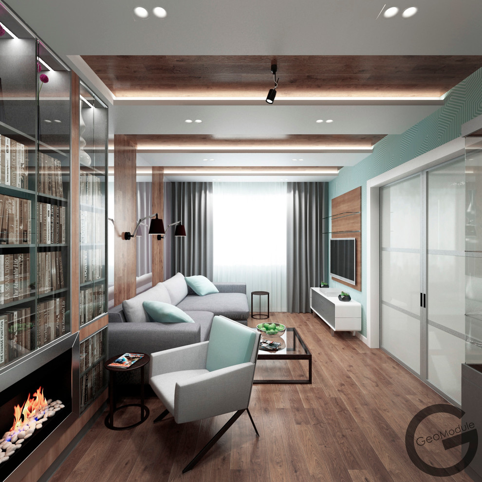 Проект квартиры для семьи с ребенком. "Вода и земля"