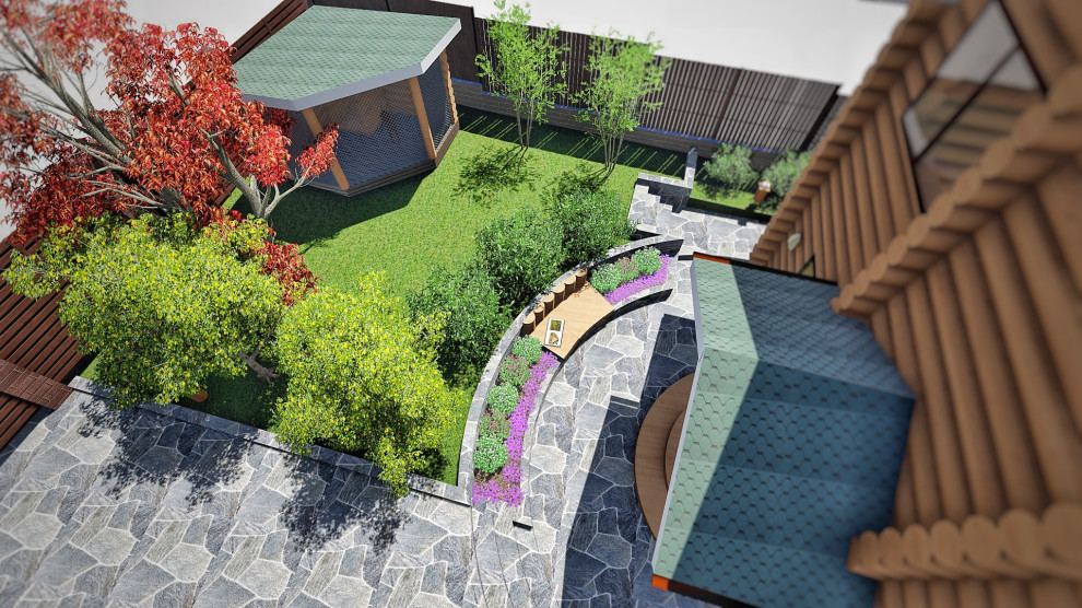 Ландшафтный дизайн участка в СНТ Хрустальный