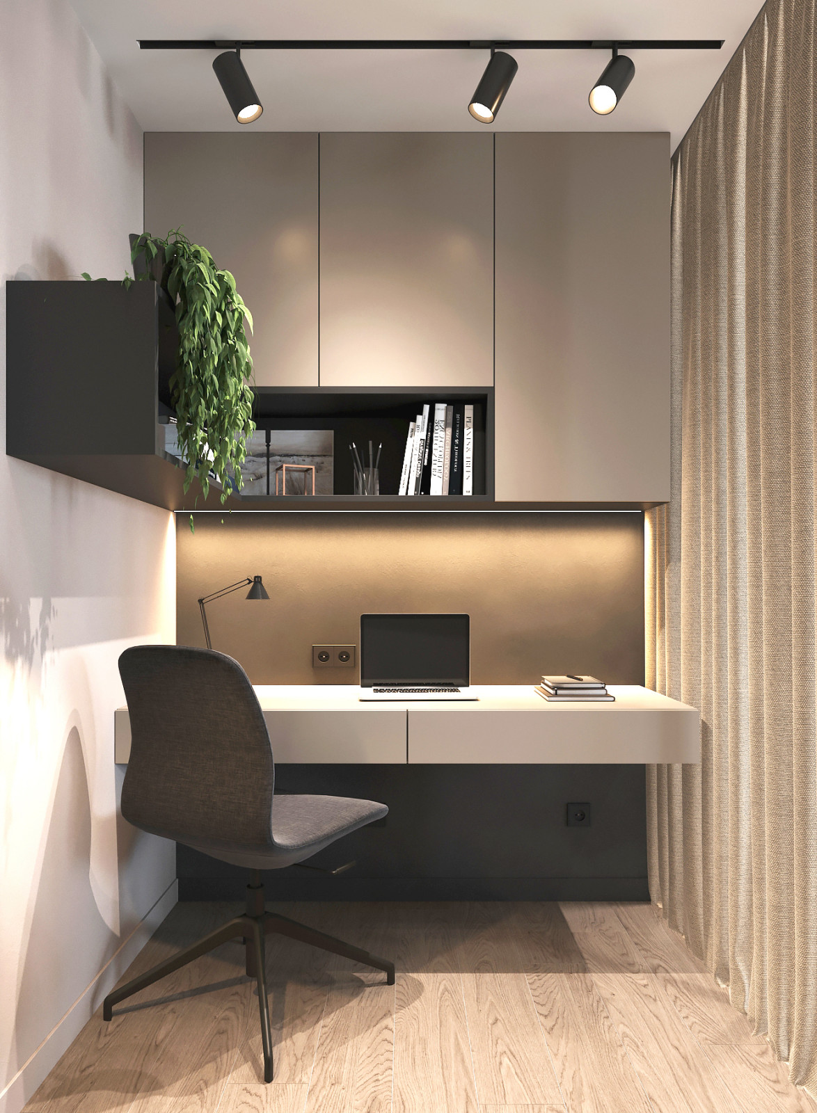 Современная квартира в теплых тонах