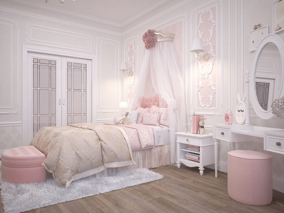 Розовая детская принцессы