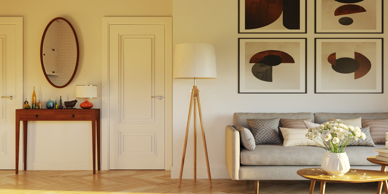 Гостиная в частном доме