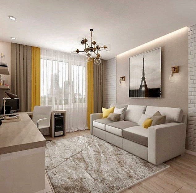 Обложка проекта: ЖК Престижино, городская квартира 45м