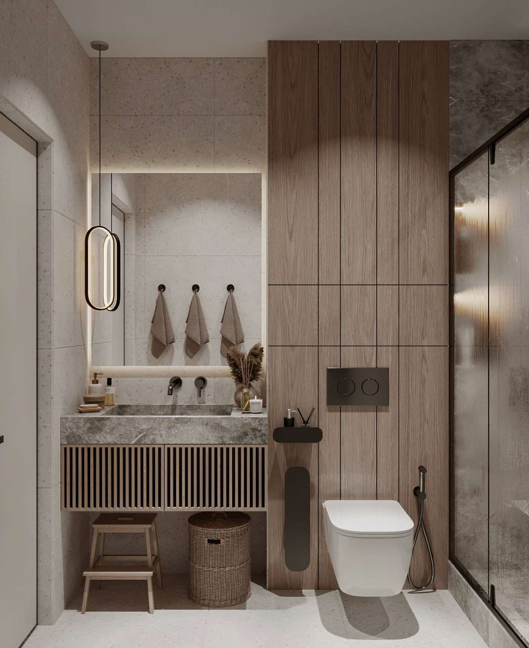 Дизайн-проект трехкомнатной квартиры в современном стиле