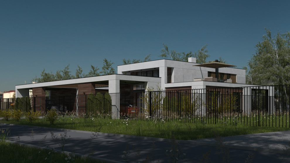 Одноэтажный жилой дом с антресолью. "Яблони-парк", г. Пенза.