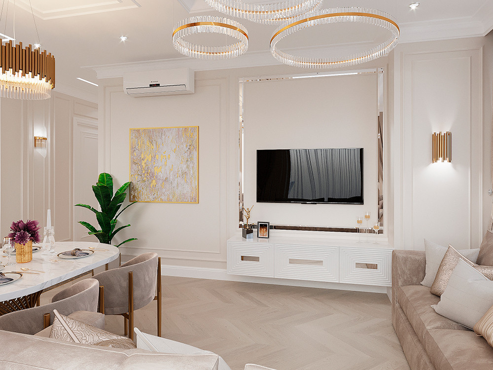 ДИЗАЙН ИНТЕРЬЕРА КВАРТИРЫ В ЖК НЕБО, 109 КВ.М