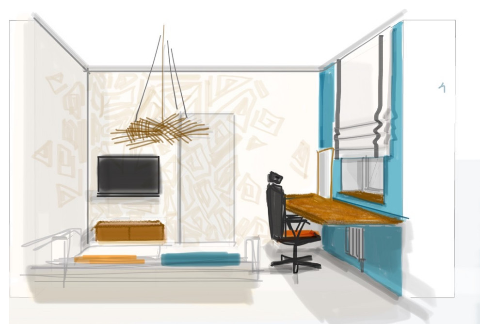 Смело и ярко для молодой пары