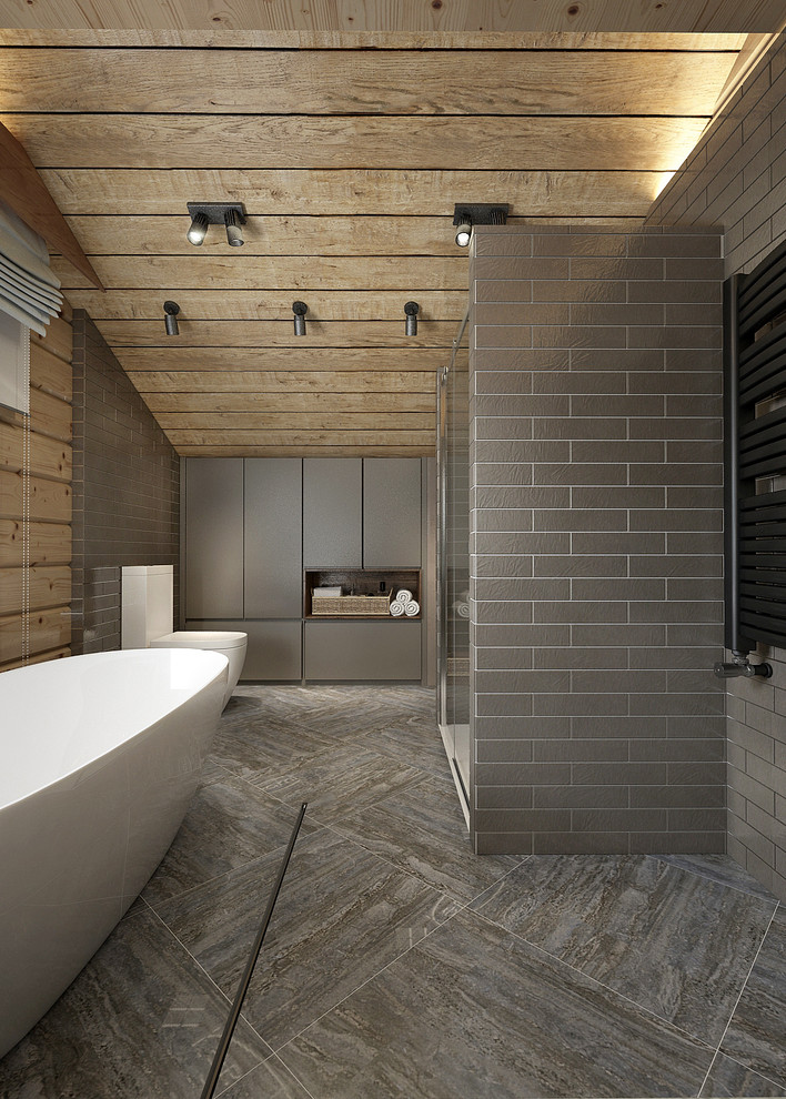 Интерьер дома из бруса