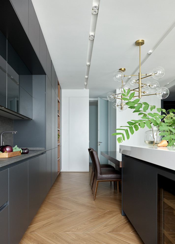 Кухня, вид на остров