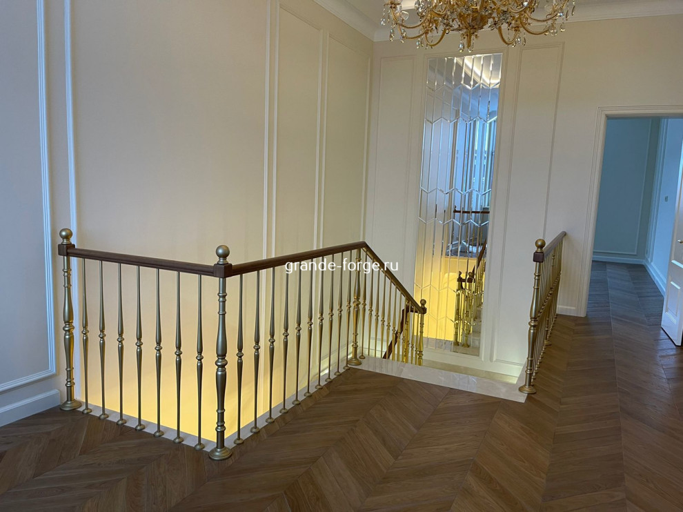 Лестница, стальное ограждение, фабрика Grande forge(Франция), коллекция "Рондо"
