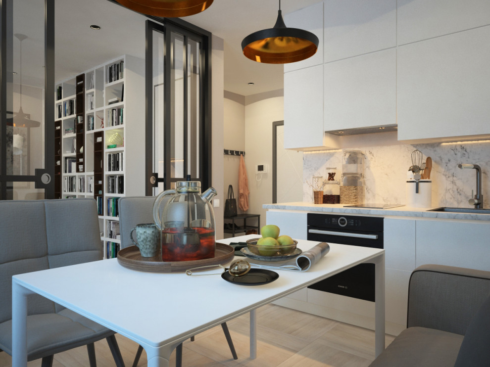 Дизайн проект однокомнатной квартиры 42 кв.м