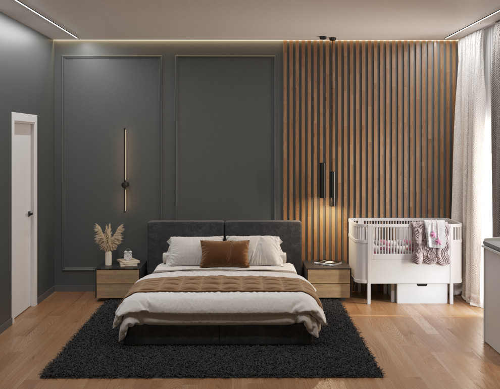 3D-визуализация мастер-спальни. Совместно с дизайнером.