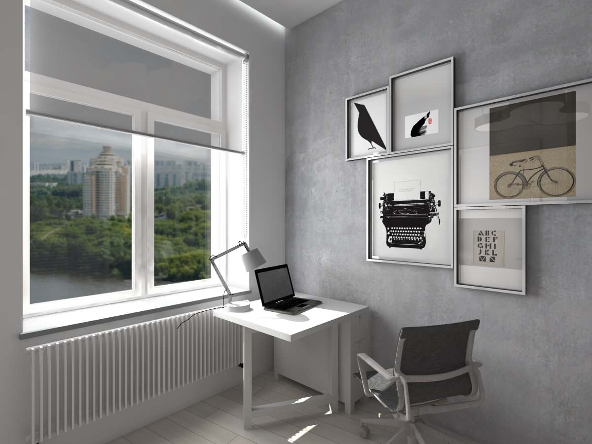 квартира в стиле минимализм для очень молодой семьи