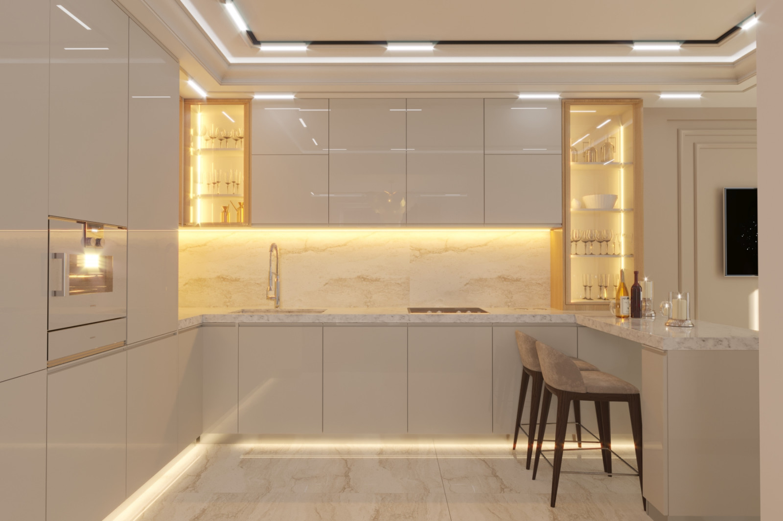 Квартира неоклассика 140м2 г.Новосибирск