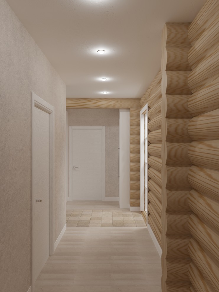 Дом из оцилиндрованного бревна 180м.кв.