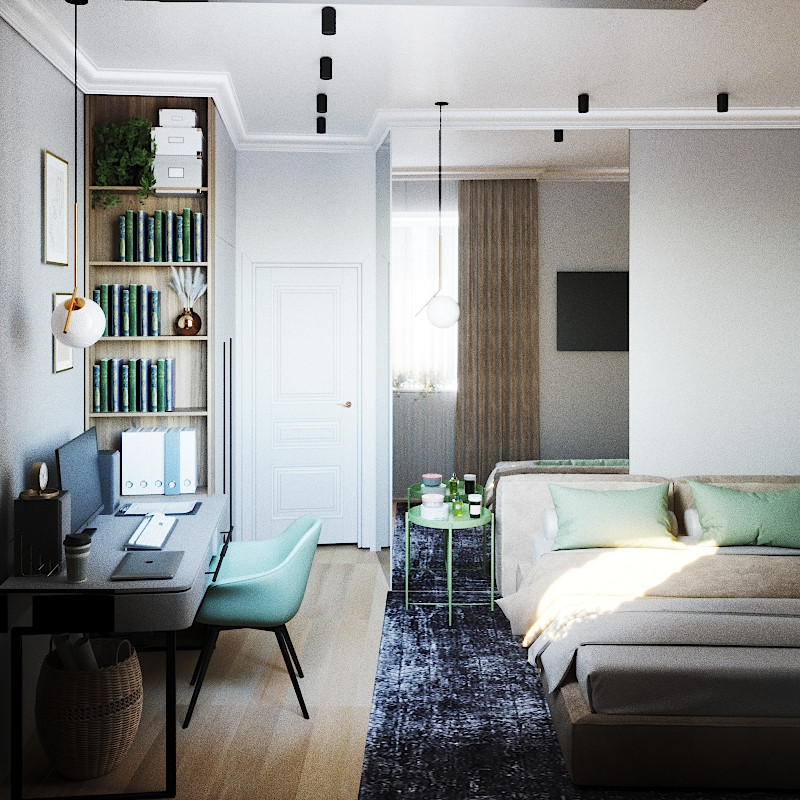 Дизайн квартиры 50 кв.м.