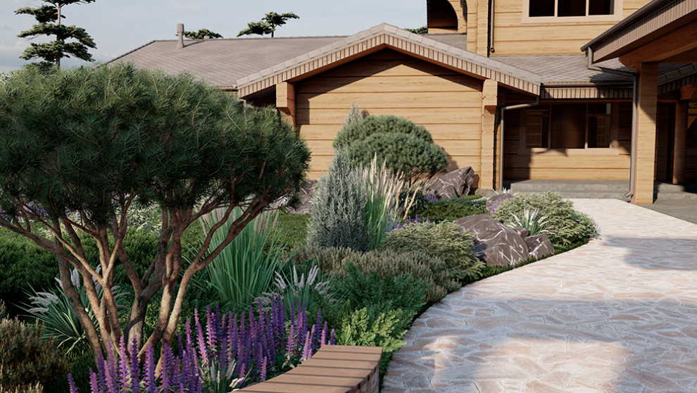 Концепция благоустройства и озеленения территории частного участка в Подмосковье