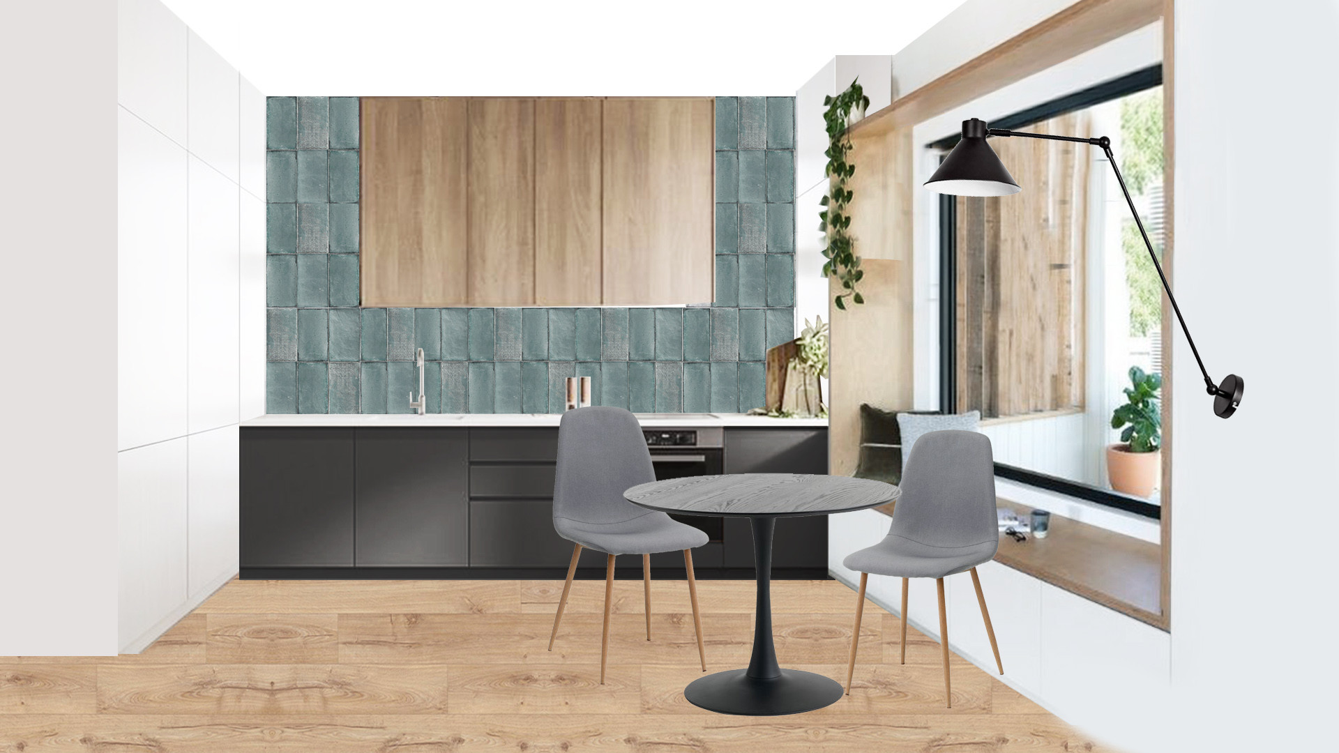 Проект недели: Кухня 12 кв. м. с газовой колонкой [найдите ее]