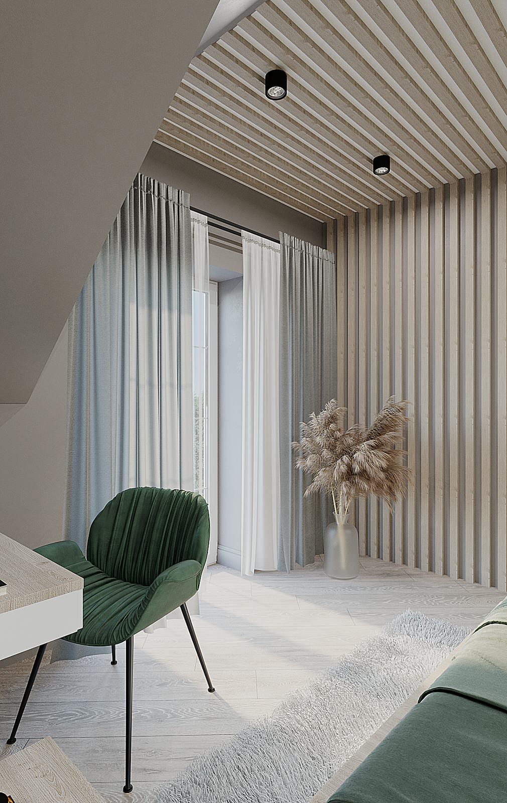 Спальня для молодой пары в ЭКО-стиле