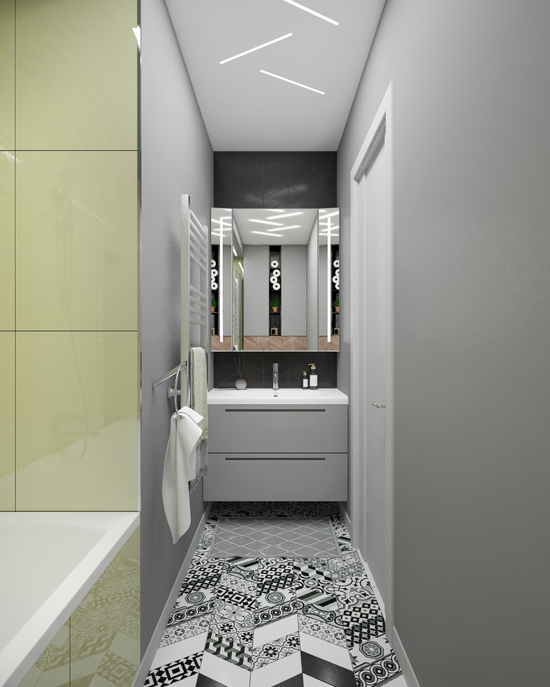 Квартира в сером цвете