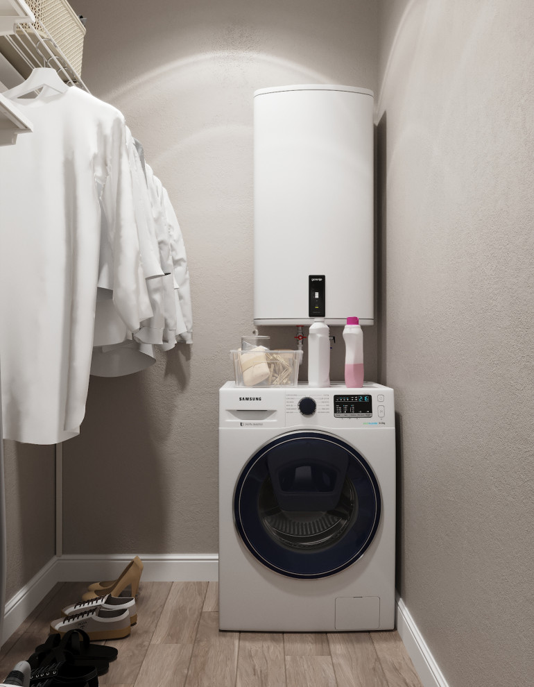 "Пудровые оттенки". Квартира 97 кв.м, ЖК "Левобережный"