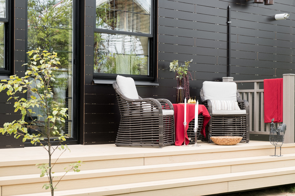 Кухня-гостиная в сланце и кружевах