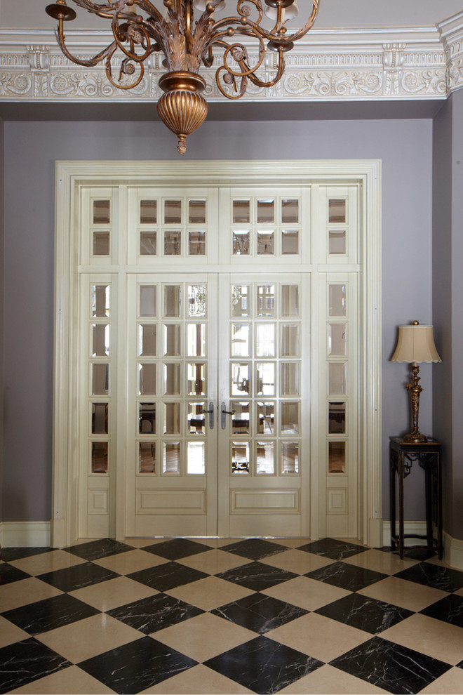 Классические витражные двери