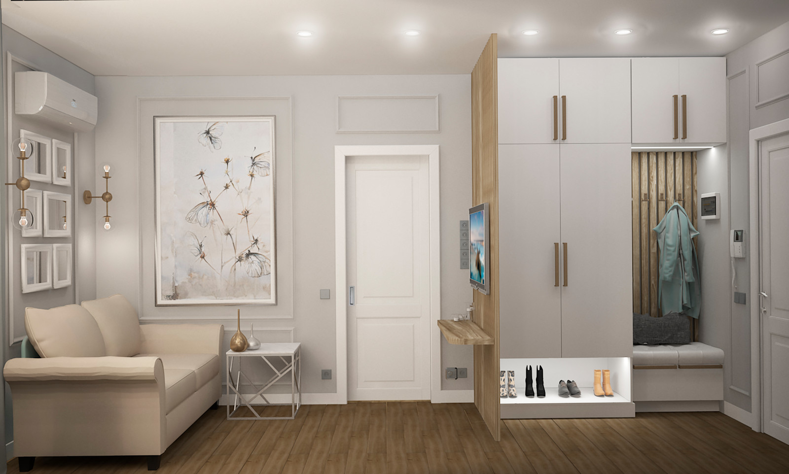 Малогабаритная квартира для молодой девушки