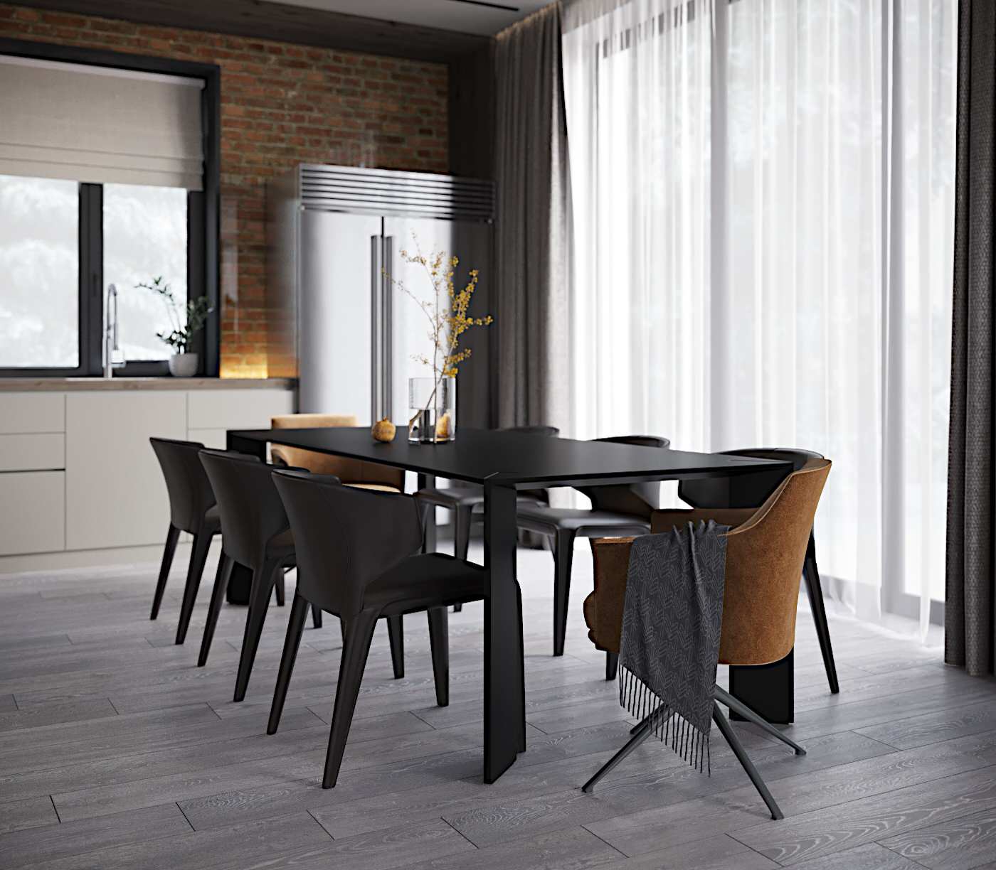 Дом в соснах