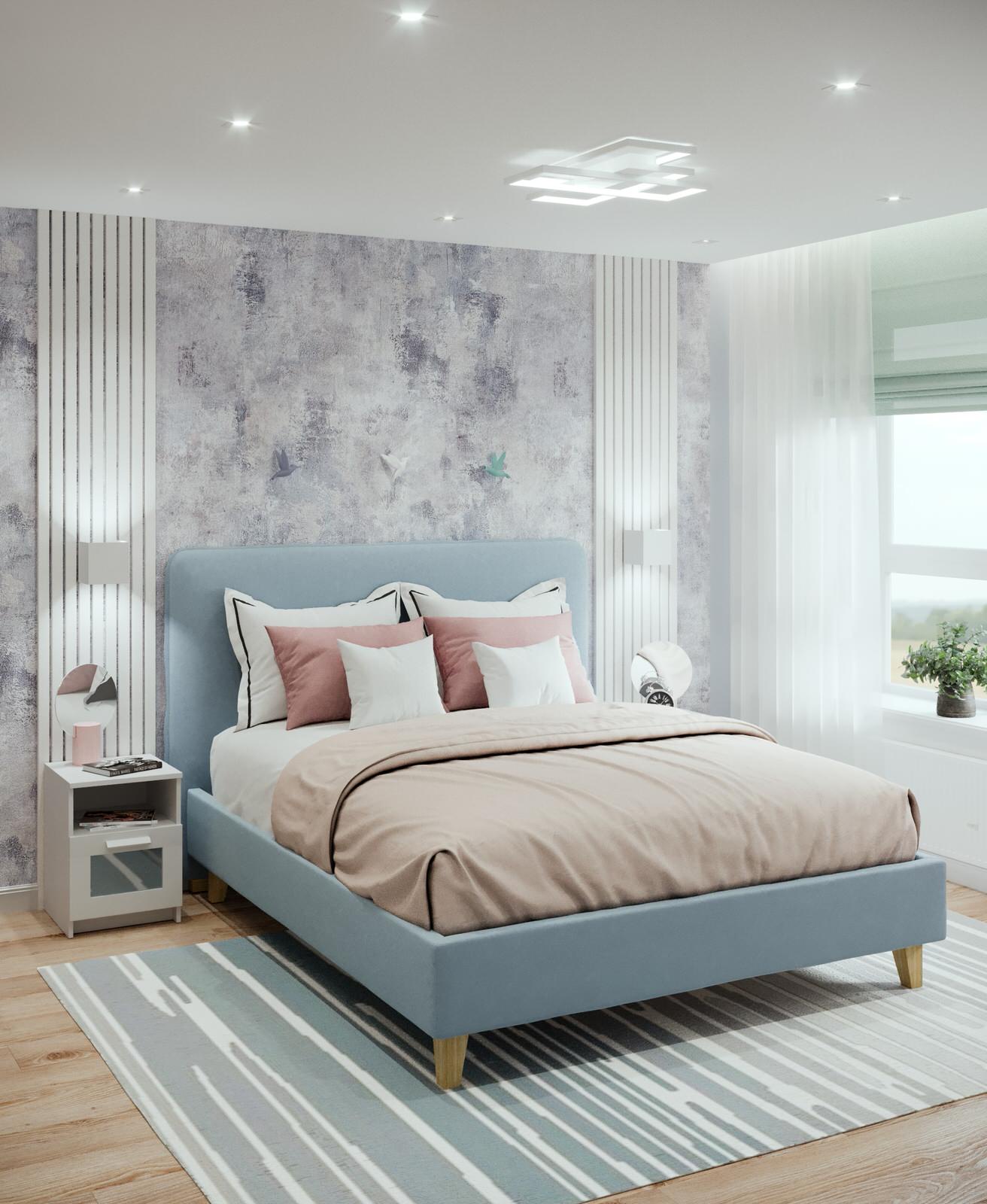 Проект интерьера двухкомнатной квартиры в стиле сканди