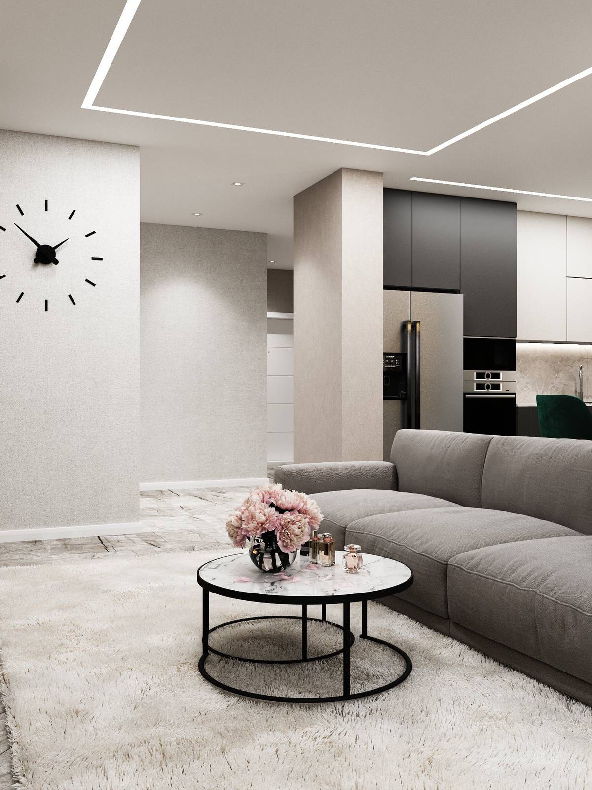 Дизайн кухни-гостиной