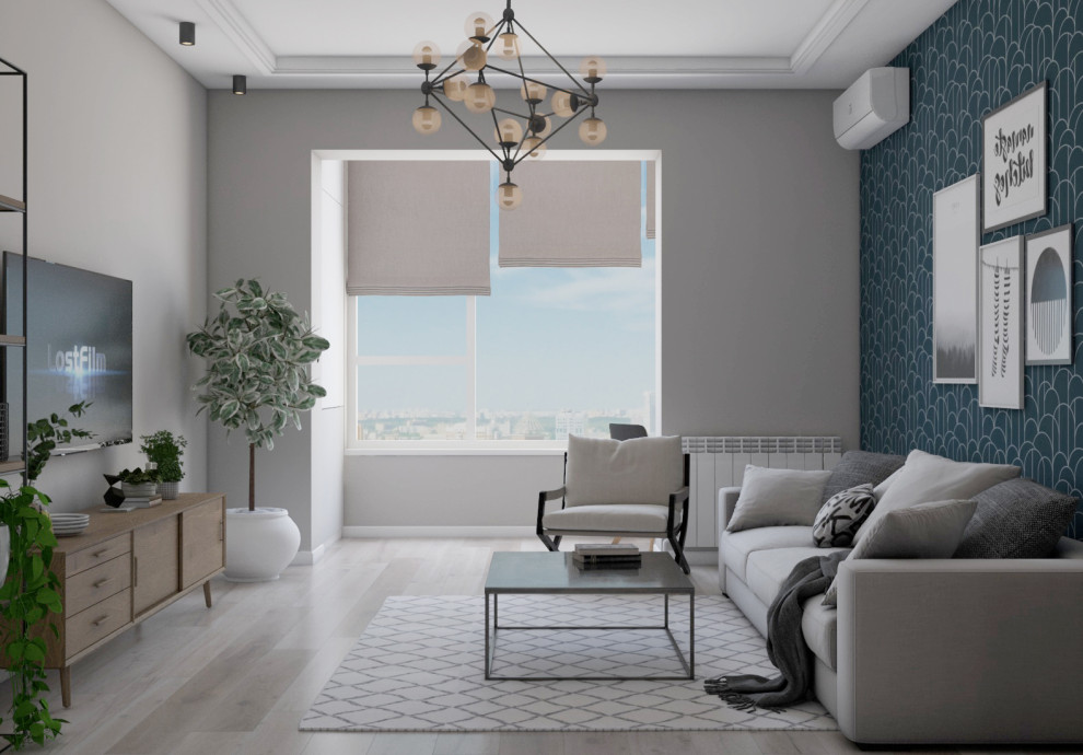 Обложка проекта: 2х-комн. квартира в скандинавском стиле (с элементами лофта)