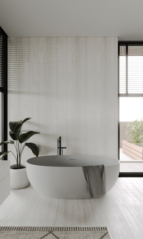 Санузел в проекте загородного дома The CUBE