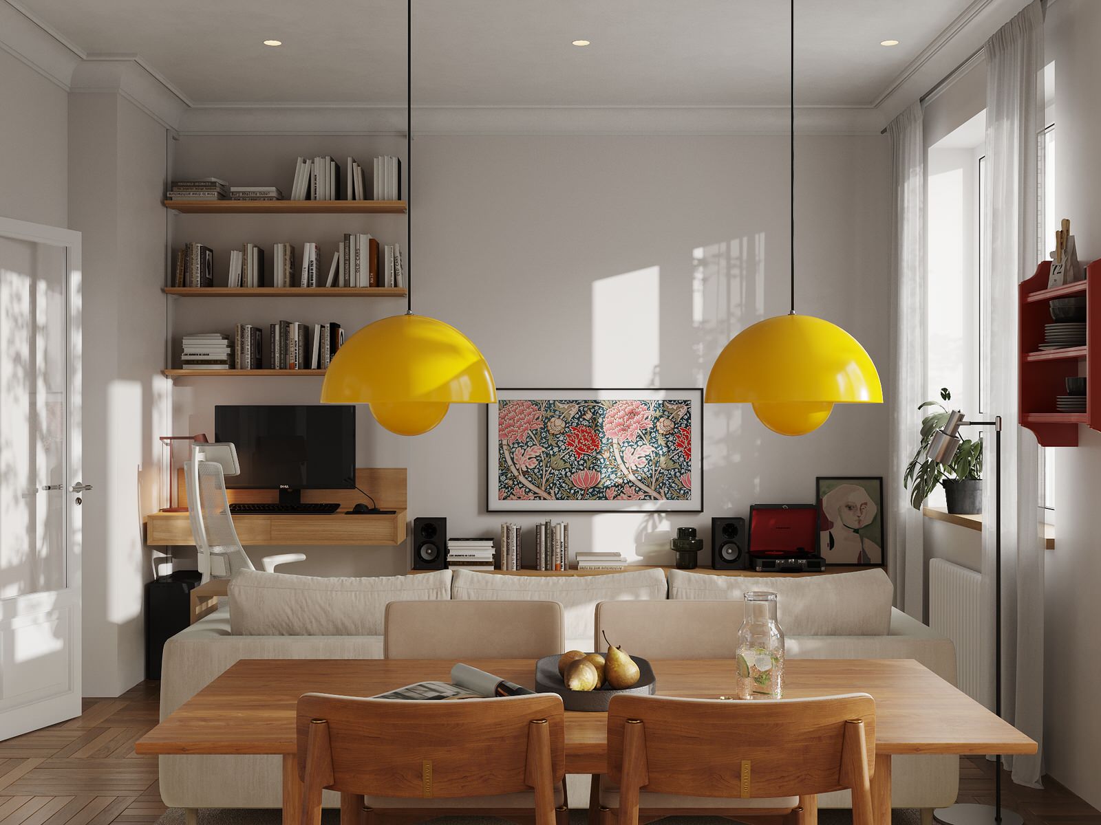 Интерьер квартиры 80 м2 в ЖК Вестердам на западе Москвы