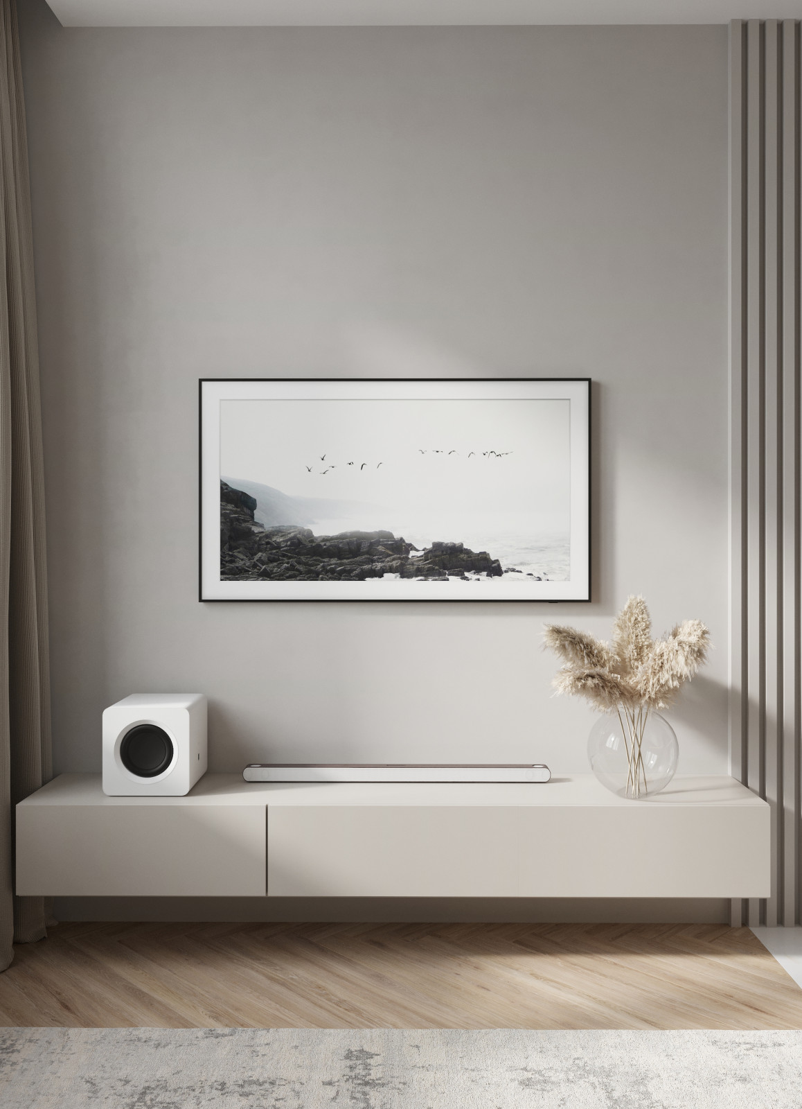 Современный интерьер квартиры 54 м² для молодой пары