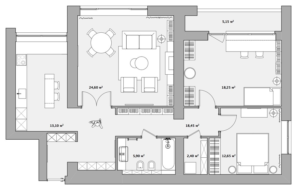 Houzz тур: Интерьер с тверскими изразцами и окном-обманкой