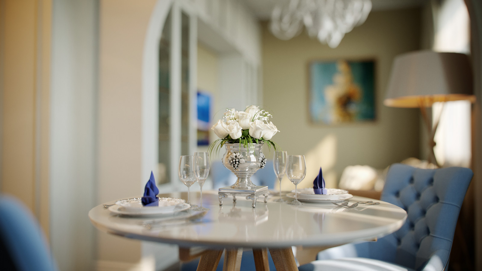 Обложка проекта: Однокомнатная квартира в классическом стиле