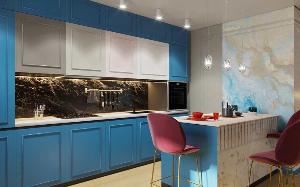 Квартира в насыщенных тонах