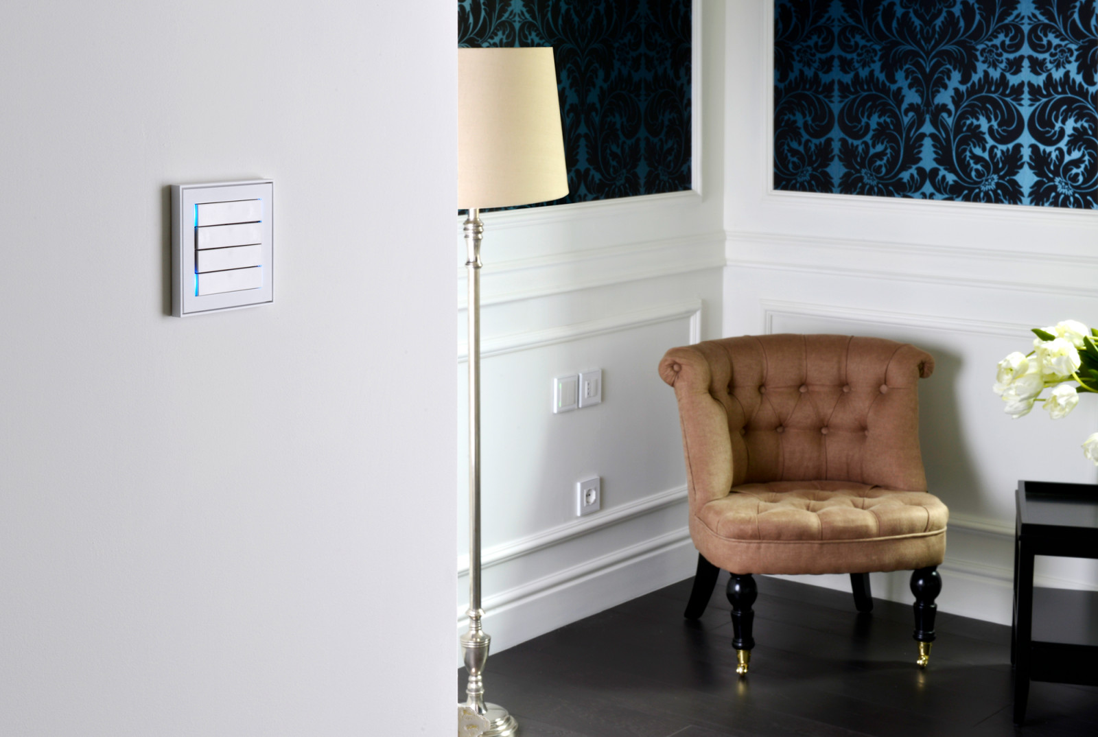 Выключатель ekinex 71/Form, белый пластик