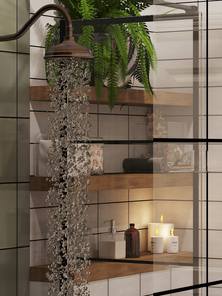 Ванная в стиле Фарм Хауз