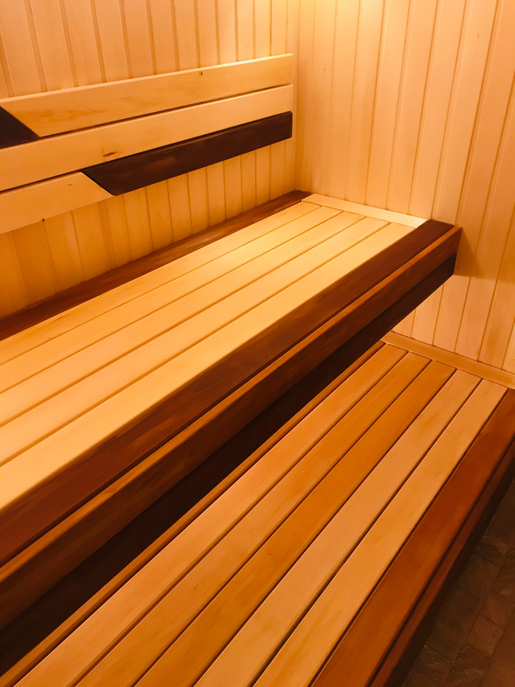 Отделка парной и комнаты отдыха