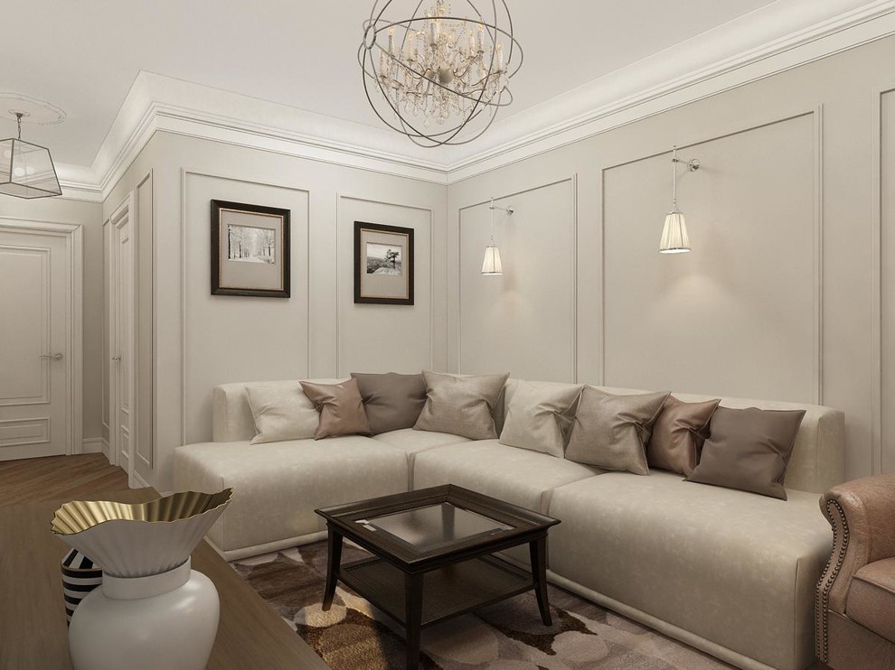 Квартира с белой спальней