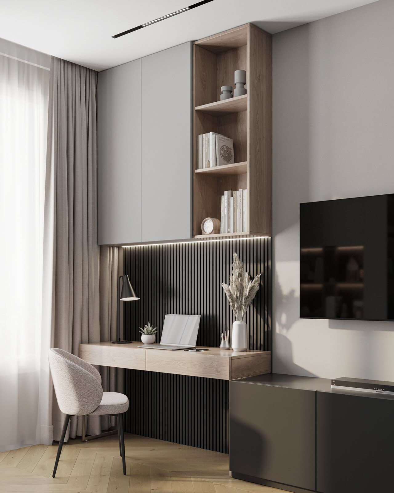 Уютная квартира в шоколадных и терракотовых оттенках