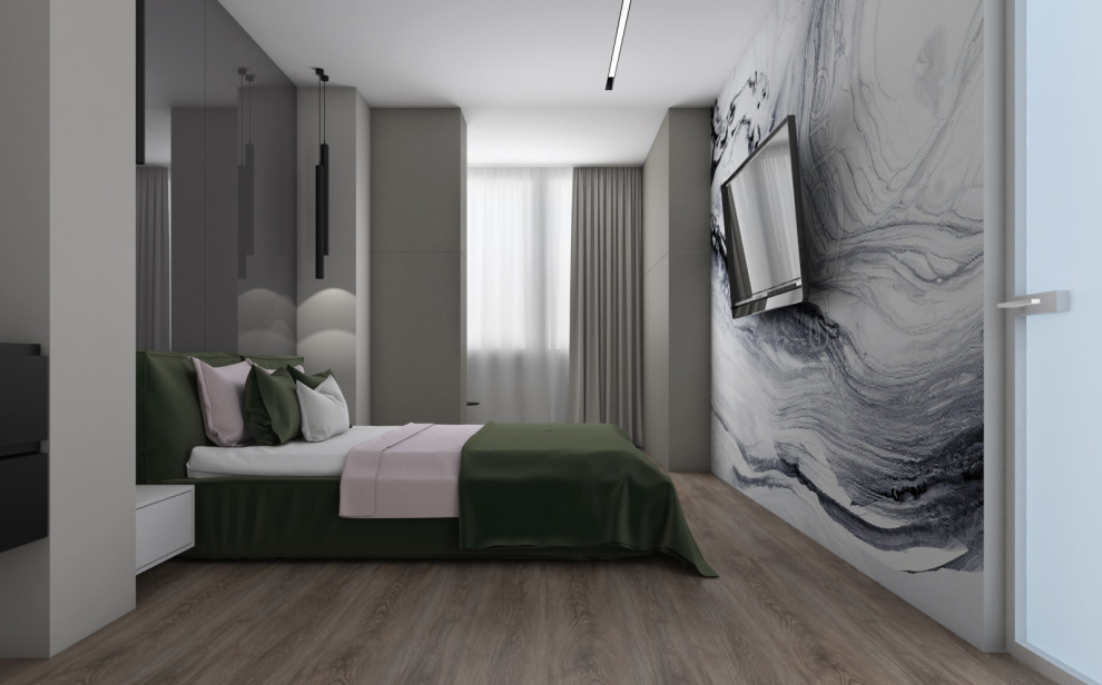 Оливковый в сером