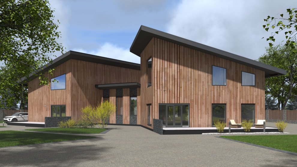 Индивидуальный двухэтажный жилой дом