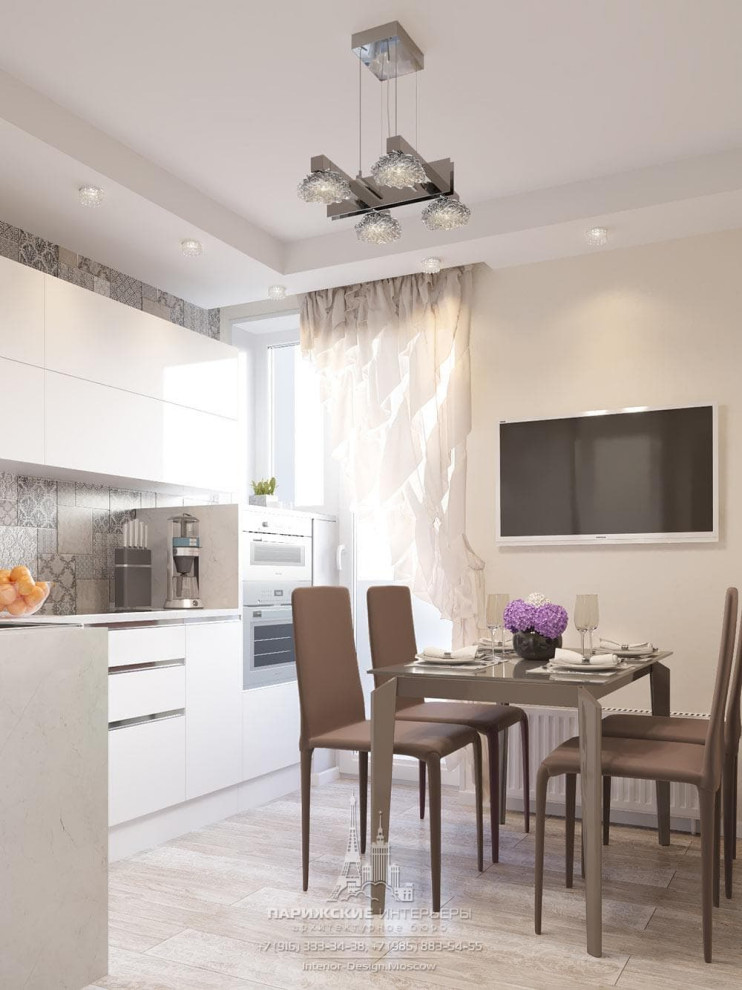 Дизайн однокомнатной квартиры 40 кв. м в современном стиле