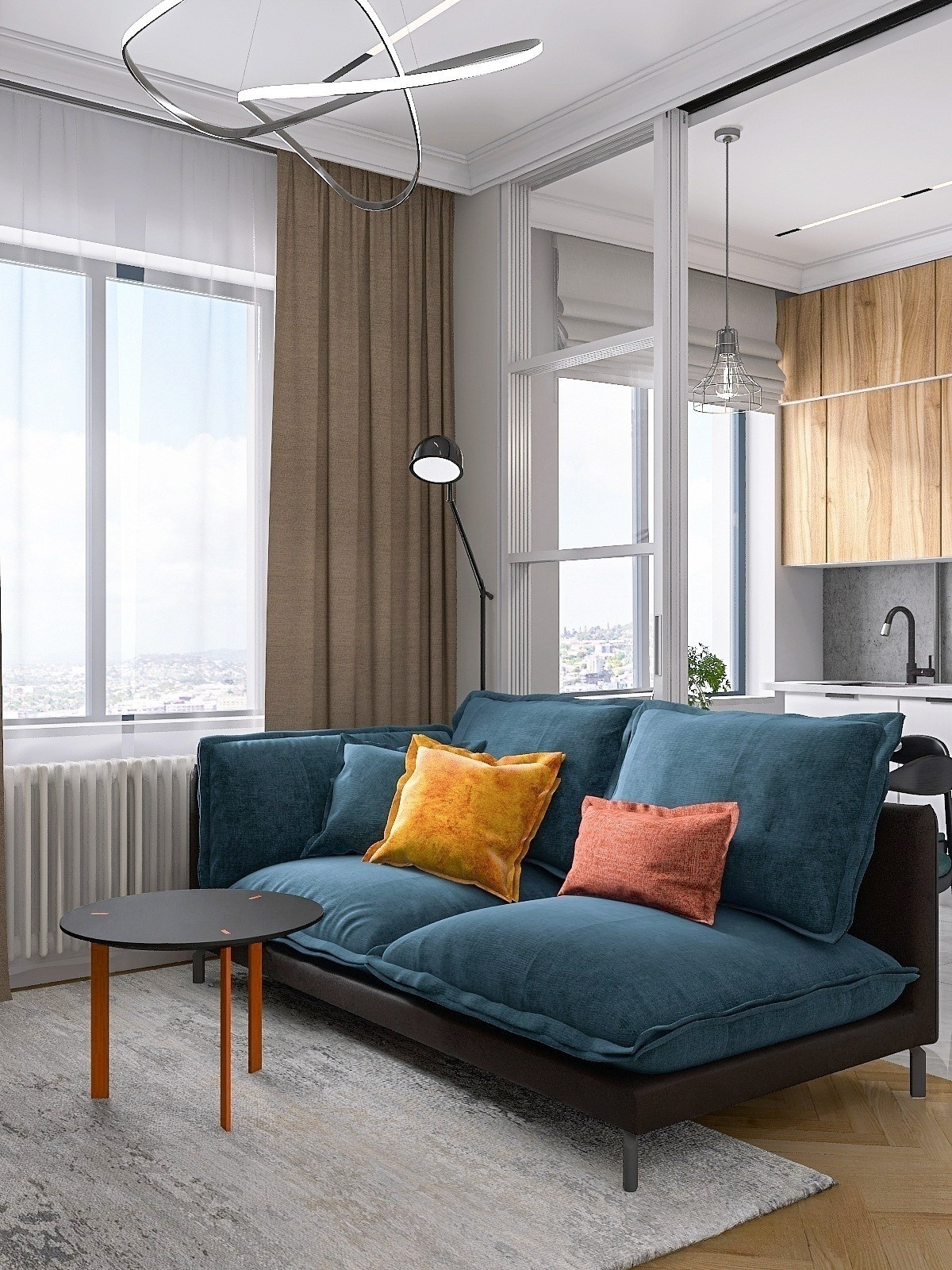 Трехкомнатная квартира в современном стиле