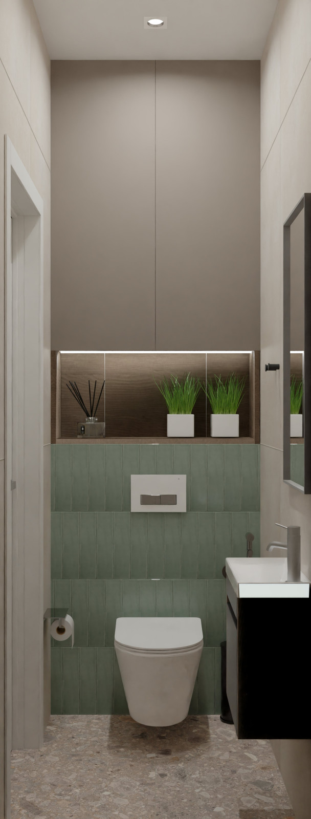 Загородный одноэтажный дом в современном стиле